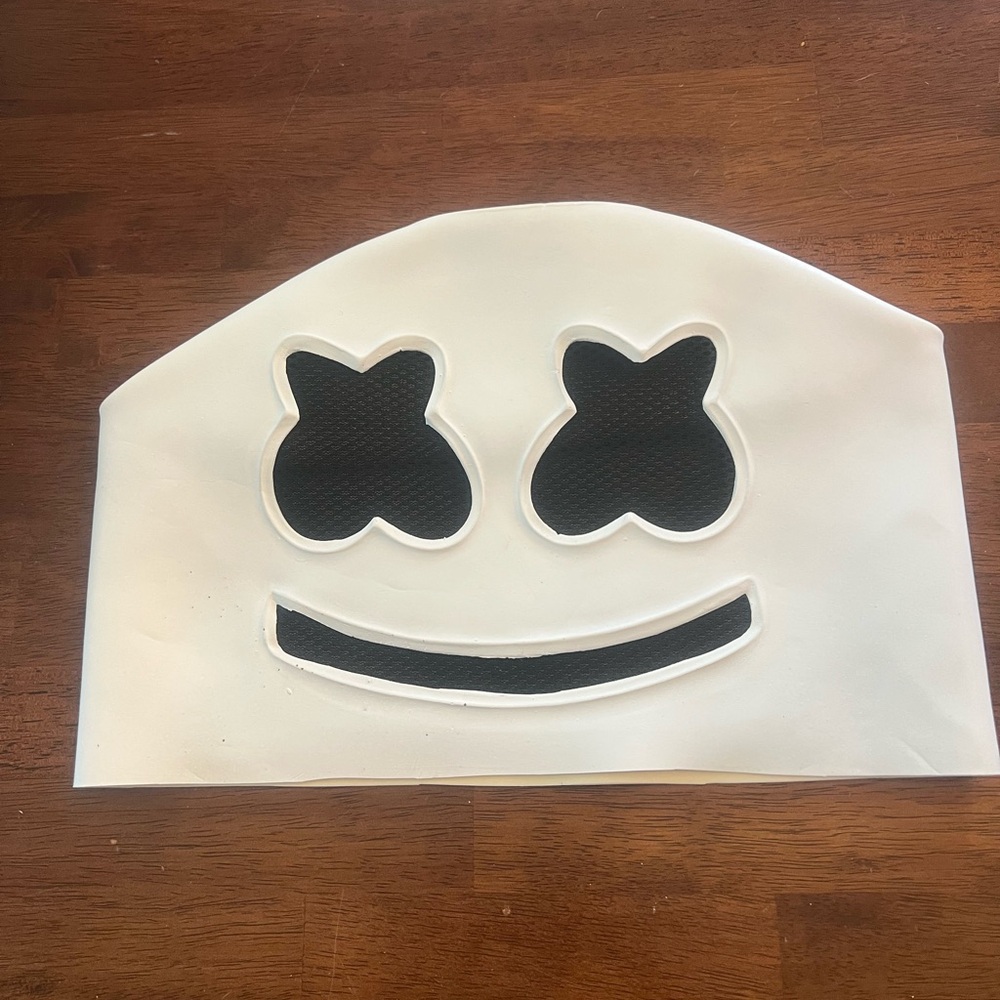 DJ Marshmallow‎ mask.  Halloween